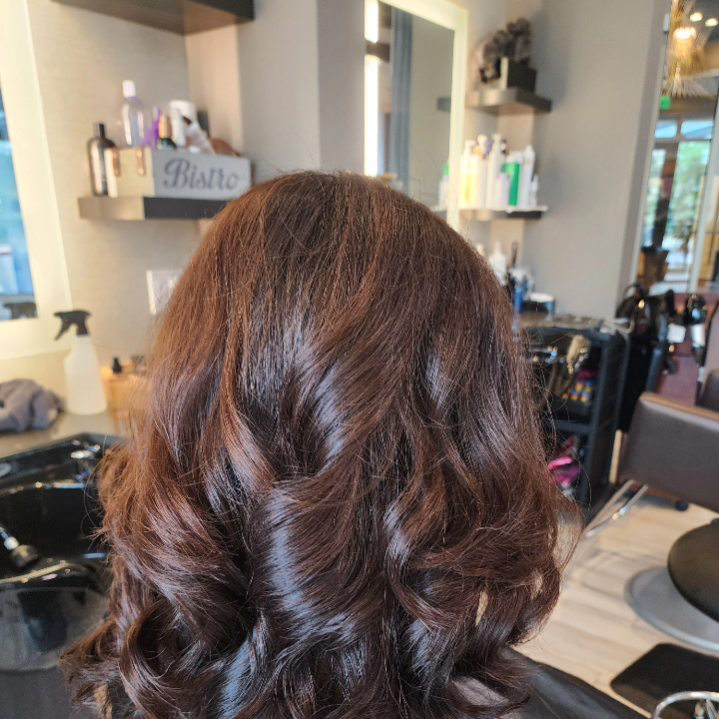 A woman in a salon